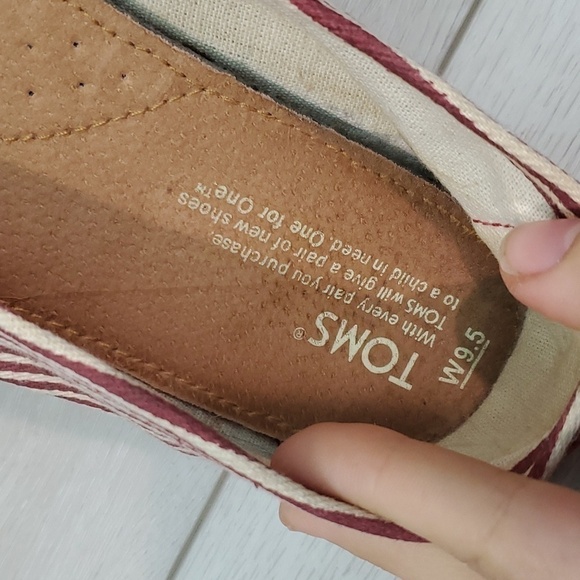 Toms Women Comfort Rope Loafer Slip on flats shoes sz 9.5 - Picture 11 of 11